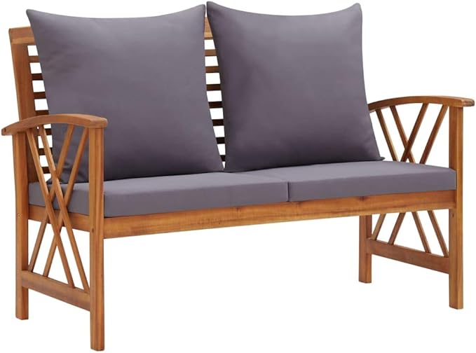 Patio Bench with Cushions, Outdoor Bench, Garden Bench, Balcony Bench, Outdoor Furniture, Picnic Table Bench - Photo 1