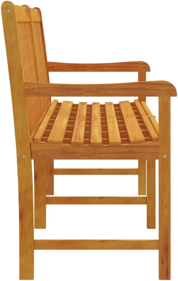 Garden Bench Deck Bench Patio Bench 86.2" Solid Acacia Wood