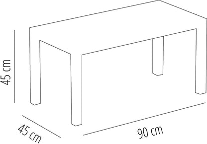 Compamia Ocean Coffee Table in Black, Commercial Grade