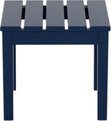 WestinTrends Ashore Outdoor Patio Modern Adirondack Side Table, Navy Blue - Photo 5