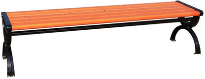 Outdoor Benches Clearance Wood with Cast Iron & Hardwood Structure Garden Bench Park Bench, Weather Proof Porch Loveseat for Backyard, Lawn, Poolside (Color : B, Size : 1.5m)