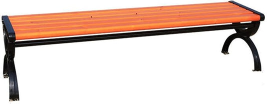 Outdoor Benches Clearance Wood with Cast Iron & Hardwood Structure Garden Bench Park Bench, Weather Proof Porch Loveseat for Backyard, Lawn, Poolside (Color : B, Size : 1.5m)