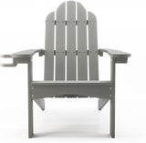 LUE BONA HDPS Adirondack Chairs, Fire Pit Outdoor Chair Weather Resistant with Cup Holder - Photo 7