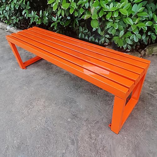 Outdoor Metal Patio Bench, Durable Garden Seating for Yard, Porch, Park & Picnic - Stylish 120cm (47.2in) Outdoor Furniture for Backyard Décor
