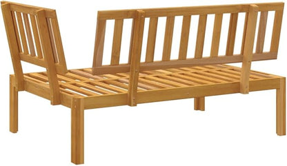 vidaXL Patio Pallet Corner Sofa Bench - Outdoor Garden Furniture - Solid Wood Acacia 52.4"x36.2"x27.2" - Brown