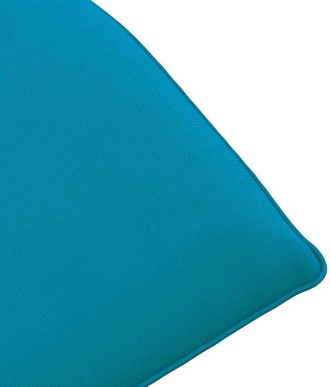 Folding Sun Lounger Light Blue 68.9x21.3x3.3, 5-Position Outdoor Chaise Recliner with Metal Frame - Photo 9