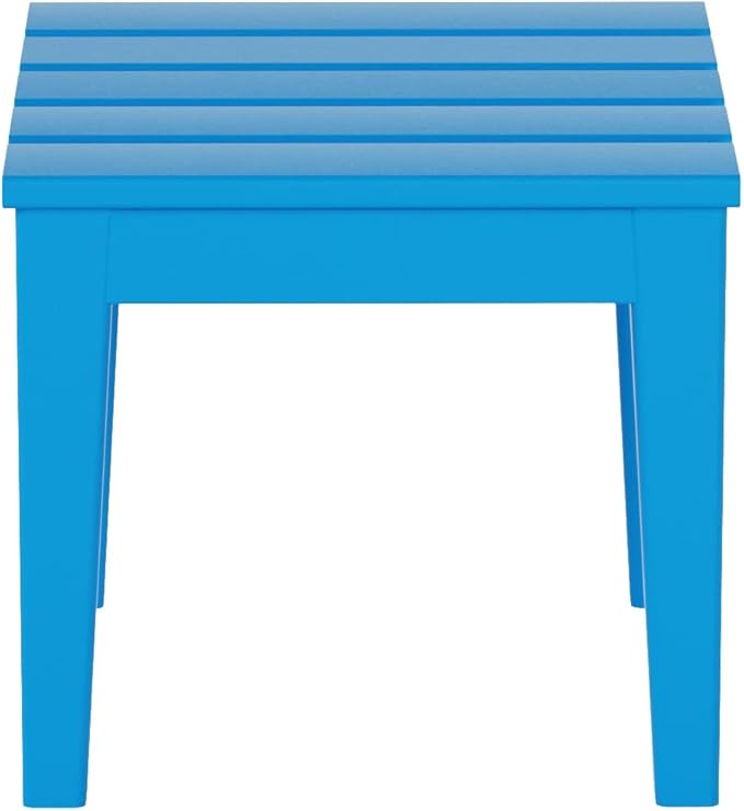 WestinTrends Ashore Outdoor Patio Modern Adirondack Side Table, Pacific Blue