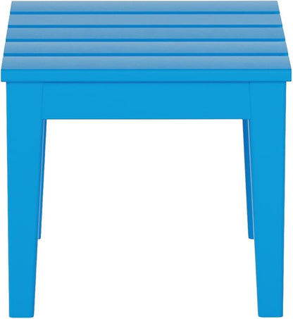 WestinTrends Ashore Outdoor Patio Modern Adirondack Side Table, Pacific Blue