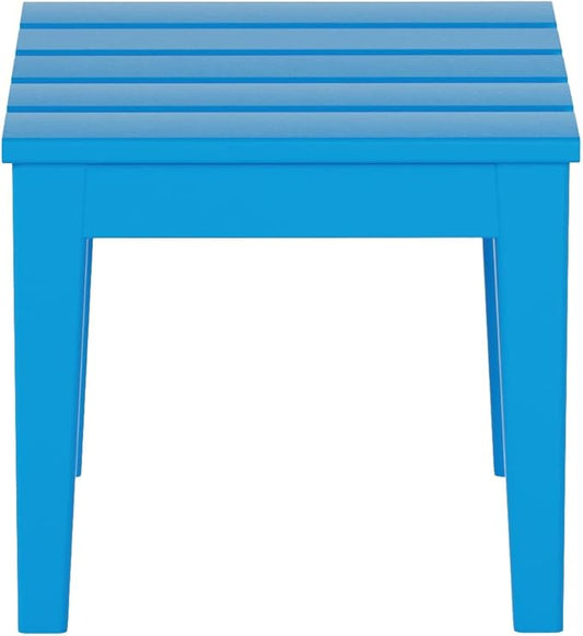 WestinTrends Ashore Outdoor Patio Modern Adirondack Side Table, Pacific Blue