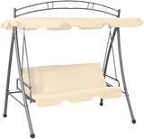 Outdoor Garden Swing Seat with Canopy, Convertible Bench Chair for Patio Porch Backyard - Photo 1