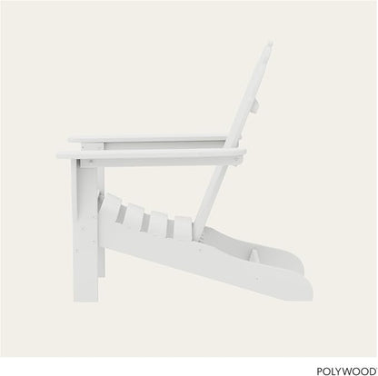 POLYWOOD AD4030WH Classic Outdoor Adirondack Chair, White