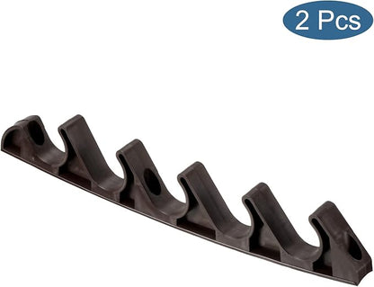 PATIKIL Chaise Adjustment Bracket, 2 Pack 5 Position Lawn Yard Multi Position Back Support Adjuster for Outdoor Lounge Patio, Brown