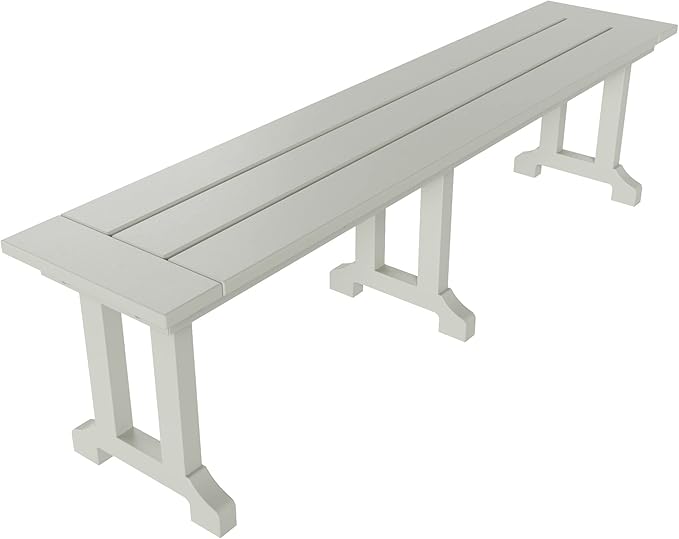 WO WESTIN OUTDOOR HDPE Laguna Trestle 65" Bench,Sand