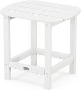 POLYWOOD SBT18WH South Beach 18" Outdoor Side Table, White - Photo 1