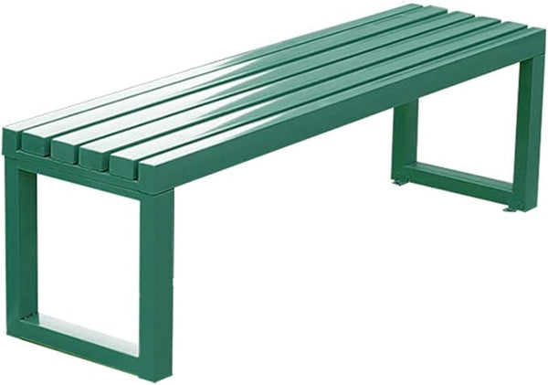 2 Person Outdoor Bench Weatherproof, Metal Garden Benches, Front Porch Bench seat, 880 Lbs Weight - Photo 1