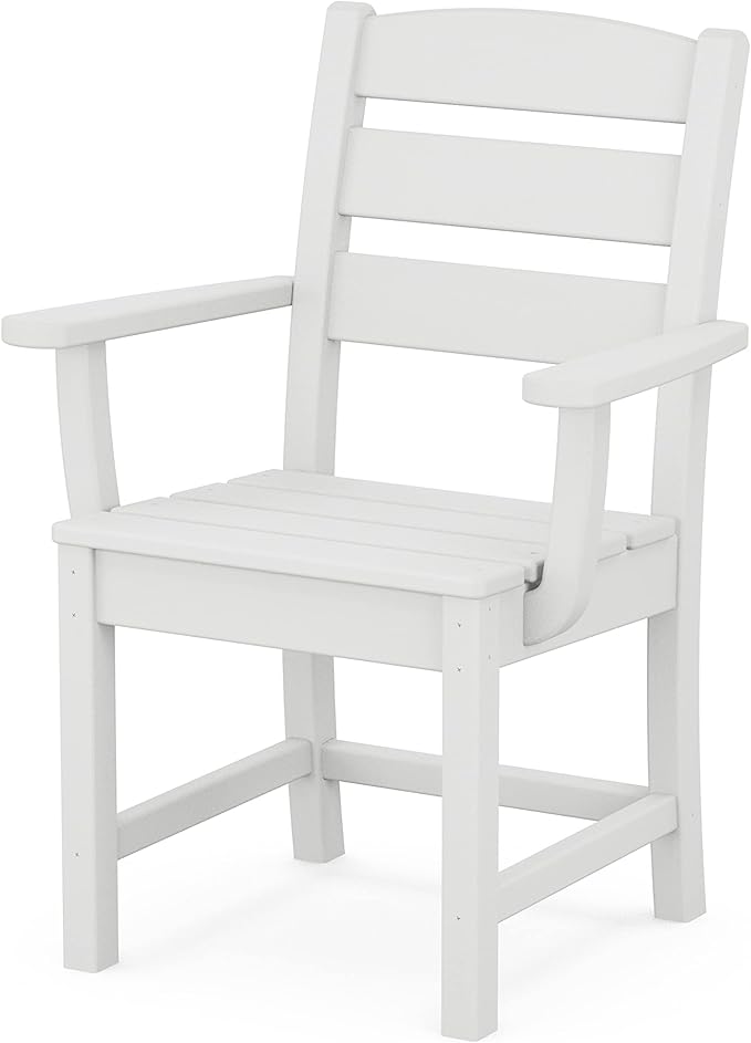 Polywood® Lakeside Dining Arm Chair in White