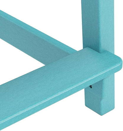 Tall Adirondack Chairs, Outdoor Bar Height Chair for Patio, Heavy-Duty Tall Adirondack Chair, Weatherproof HDPE Chairs for Deck, Poolside, Lake Blue