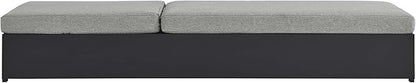 Modway Tahoe Aluminum Outdoor Chaise Lounge Gray with Weather-Resistant Cushions, Perfect Patio Sunbed or Recliner Chair for Pool Furniture