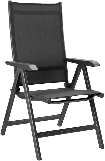 KETTLER Basic Plus Folding Multi-Position Chair - Gray/Gray