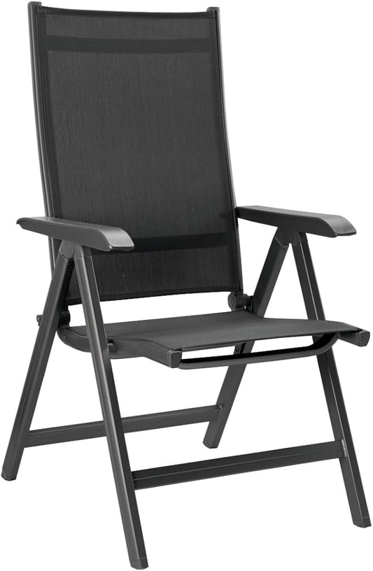 KETTLER Basic Plus Folding Multi-Position Chair - Gray/Gray