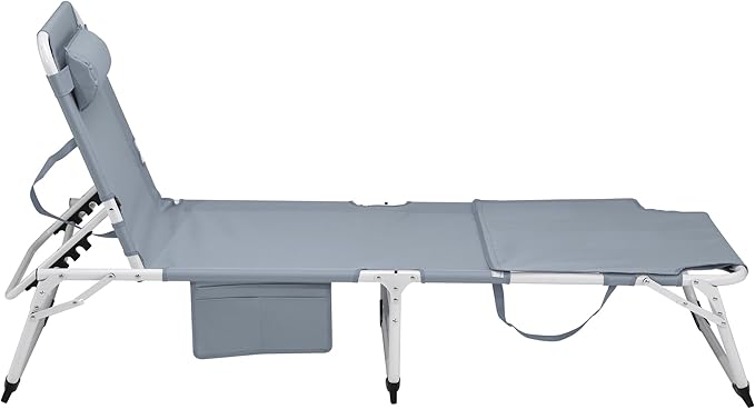 3-in-1 Oversized Sun Tanning Chair with Mat & Face Hole - Photo 7