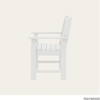 POLYWOOD GNB48WH Vineyard 48" Bench, White