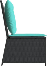Outdoor Reclining Patio Chair, Single-Seater Garden Sofa with Adjustable Backrest - Photo 6