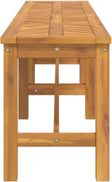 Patio Bench 70.9" Solid Wood Acacia Patio Furniture, Outdoor Seating - Photo 5