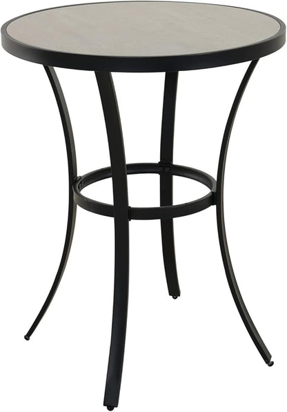 Grand patio Counter Height Bar Table, 35.5” Outdoor Weather-Resistant Round Dining Table