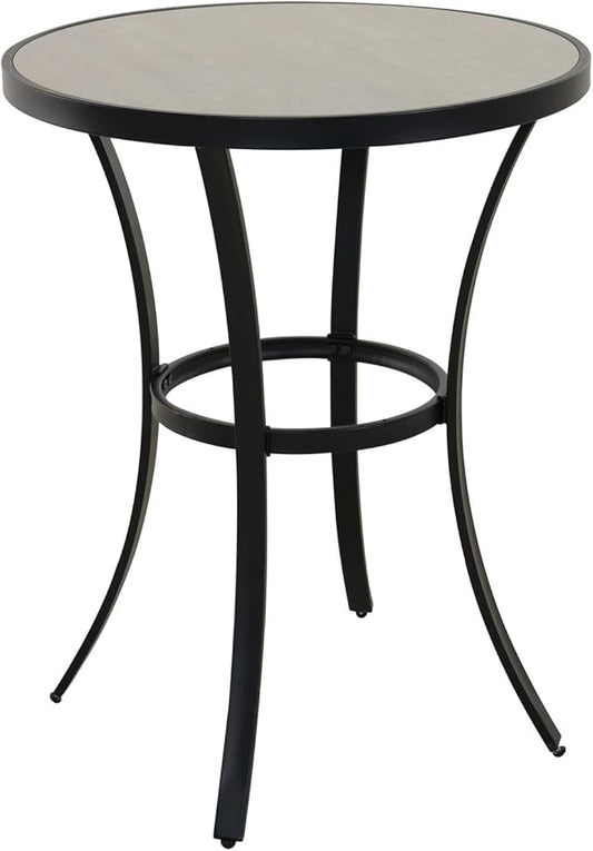 Grand patio Counter Height Bar Table, 35.5” Outdoor Weather-Resistant Round Dining Table