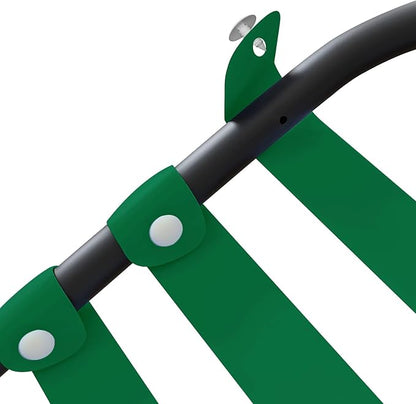Vinyl Straps for Patio Chair Repair Kit 2'' Wide 10 Ft Long Replacement Straps + 10 Free Rivets for Outdoor Lawn Furniture Chaise Lounge Repair (Dark Green)
