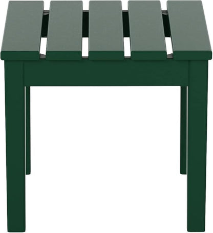 WestinTrends Ashore Outdoor Patio Modern Adirondack Side Table, Dark Green