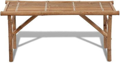 Garden Bench Deck Bench Folding Patio Bench 46.5" Bamboo