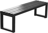 2 Person Outdoor Bench Weatherproof, Metal Garden Benches, Front Porch Bench seat, 880 Lbs Weight - Photo 1