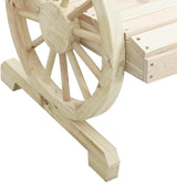 Natural Wood Solid Fir Wood 2-Seater Garden Adirondack Chair for Outdoor Patio - Photo 9