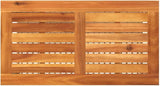 Modern Rectangular Garden Table, Outdoor Patio Side Table with Synthetic Poly Rattan - Photo 7