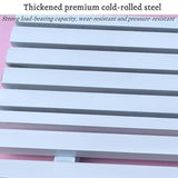 Outdoor Patio Benches, Garden Metal Bench with Backrest, Weatherproof Metal Garden Patio Bench, Bench Yard, Stadium - Photo 3