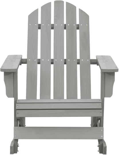 Patio Rocking Chair Wood Gray,Patio Dining Chairs,Garden Seat,Outdoor Chair for Outdoor Relaxation