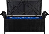 Storage Bench, Benches for Outside, Porch Bench, Yard Bench, Garden Bench, with Cushion, for The Front Porch, Deck - Photo 5