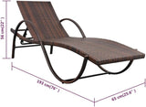 Sun Lounger Outdoor Chaise, Outdoor Lounge Chairs Set of 2, Chaise Lounge, Lounge Chairs for Outside, Pool Lounge Chairs - Photo 2