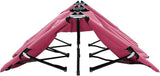Pink Folding Sun Lounger for Two, 600D Polyester with PE Coating, Powder-Coated Steel Frame - Photo 5