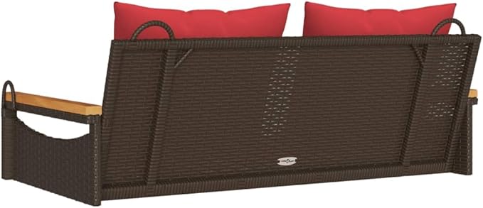 2-Seater Swing Bench with Comfortable Cushions and Durable Steel Frame - Photo 6