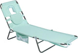 SUNNYFEEL Beach Lounge Chair, Backpack Reclining Beach Chairs Lay Flat, Sun Face Down Tanning Chair - Photo 1