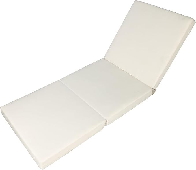Christopher Knight Home Habery Acacia Wood Chaise Lounge Chair Outdoor with Triple Folds Cushion - Photo 8