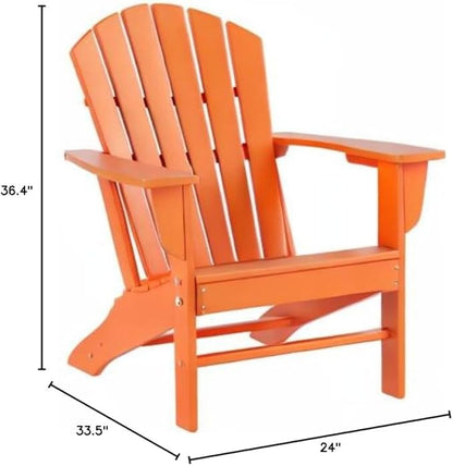 WestinTrends Dylan Outdoor Adirondack Chair, Orange