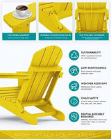SERWALL Foldable Adirondack Chair Set of 2 - Photo 5