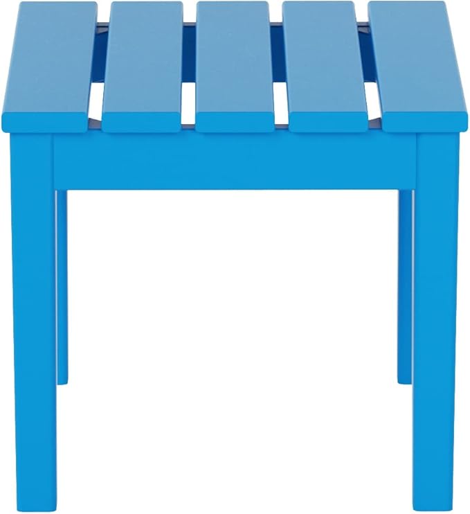 WestinTrends Ashore Outdoor Patio Modern Adirondack Side Table, Pacific Blue