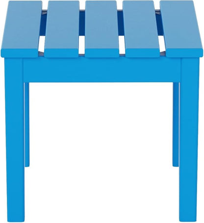 WestinTrends Ashore Outdoor Patio Modern Adirondack Side Table, Pacific Blue