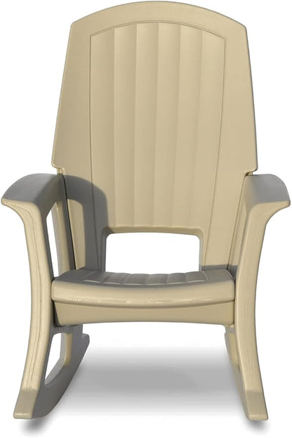 Semco Rockaway Heavy Duty All-Weather Outdoor Rocking Chair Plastics - Sand Tan