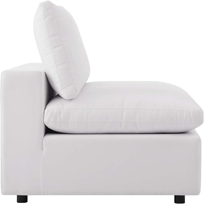 Modway Commix Outdoor Patio Overstuffed Sofa in White - Photo 7
